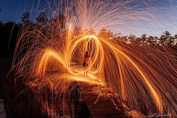 Firespinning steelwoolphotography southcarolina fire longexposure